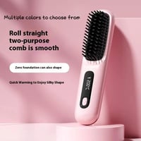 Image 1 of Home Travel Wireless Straightener, Digital Adjustable Styling Tool, Women's Straight Hair Comb, Safe