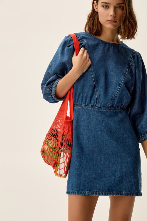 Image of 3-Vestido denim corto Landry