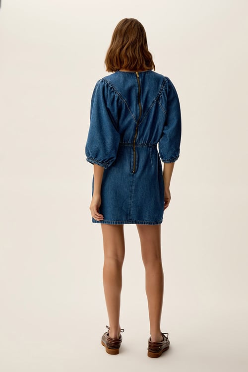 Image of 3-Vestido denim corto Landry