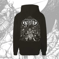 Image 2 of Fire and Death Zip Up Hoodie