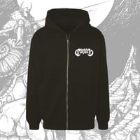 Image 3 of Fire and Death Zip Up Hoodie