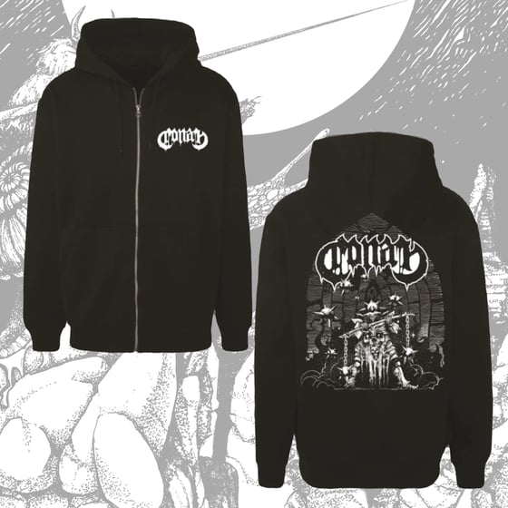 Image of Fire and Death Zip Up Hoodie