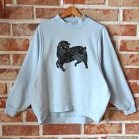 Lamb Sweatshirt in Baby Blue XL