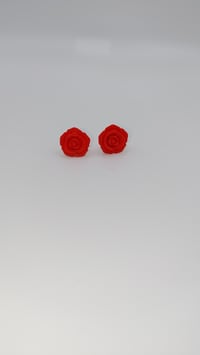 Image 1 of ROSE STUD EARRINGS
