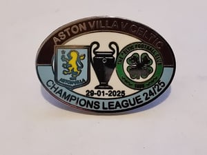 Celtic v Villa Champions League badge 