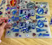 Image 2 of Detroit Lions Football Holographic UV DTF Wrap   FB89
