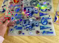 Image 1 of Detroit Lions Football Holographic UV DTF Wrap   FB89