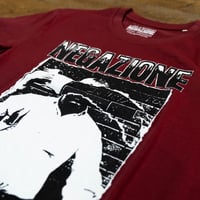 Image 2 of Negazione - Faccia Strappata T-Shirt Burgundy