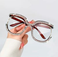 “OWL” Clear Rhinestone Frames