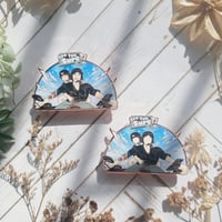 Image 3 of Jikook Are you sure? Hard Enamel Pin"instock