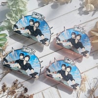 Image 2 of Jikook Are you sure? Hard Enamel Pin"instock