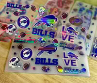 Image 2 of Buffalo Bills Football Holographic UV DTF Wrap    FB91