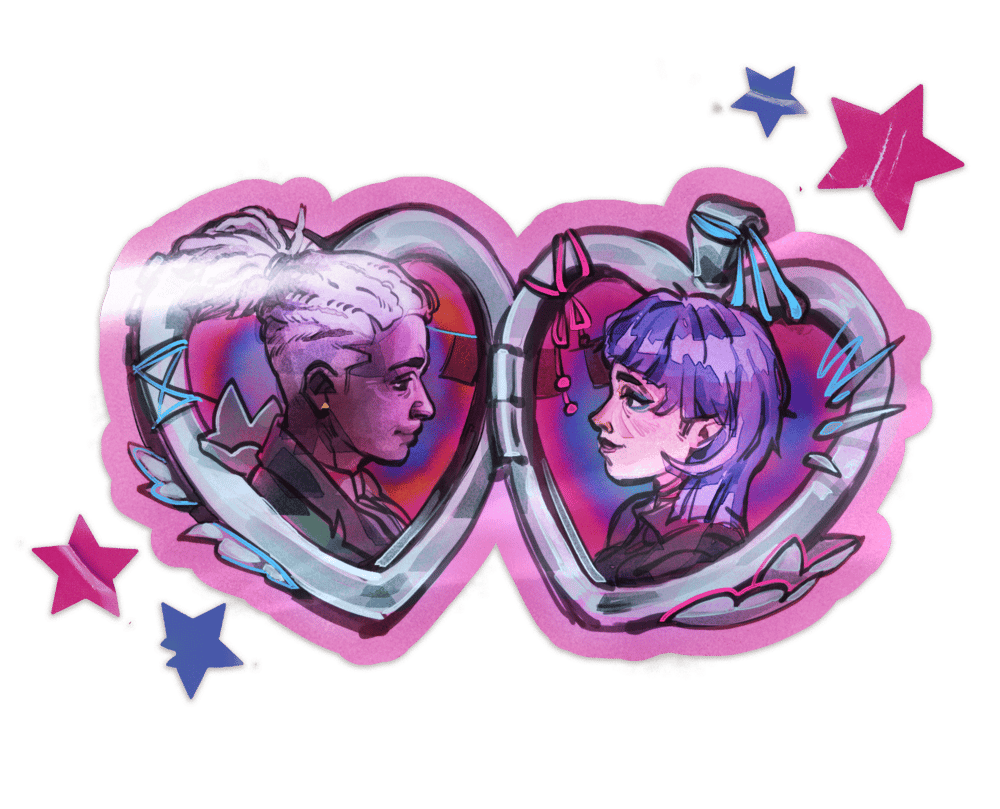 EKKO X JINX LOCKET STICKER