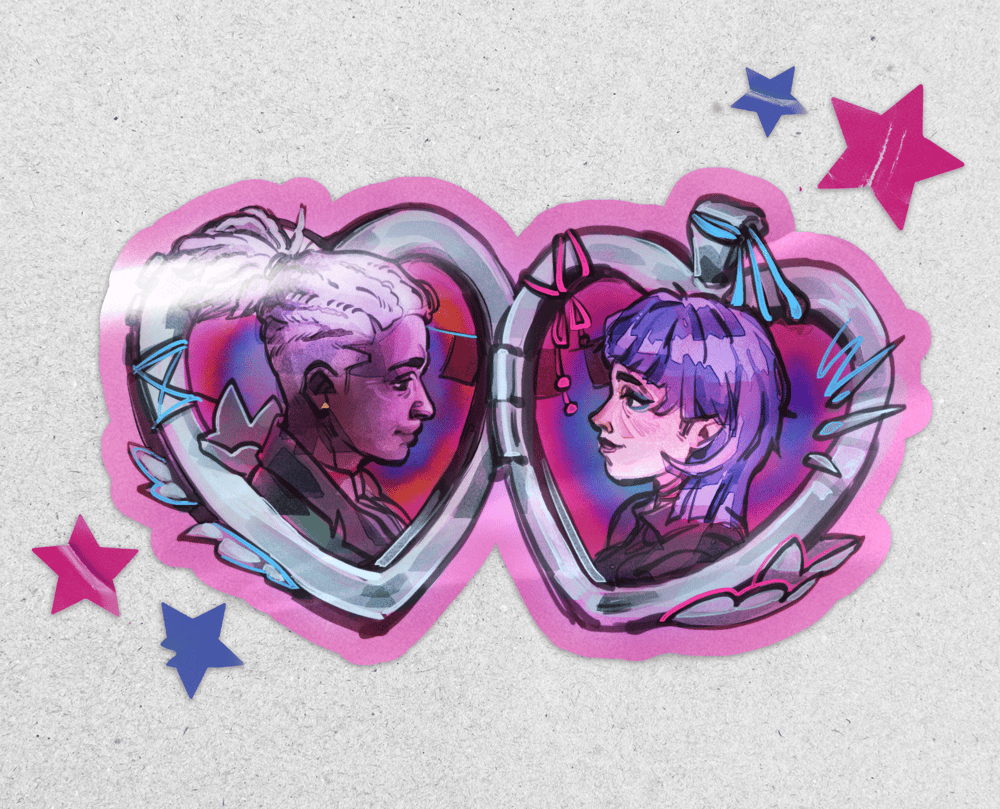 EKKO X JINX LOCKET STICKER