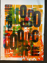 One-off typo letterpress poster #1-080