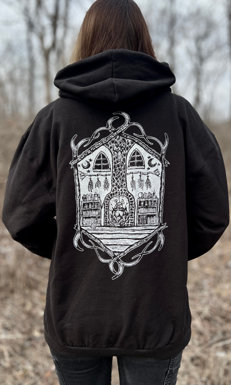 Image of HEARTHWITCH ZIP HOODIE UNISEX