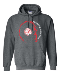 Image 1 of Hoodie Everett Baseball Design 2