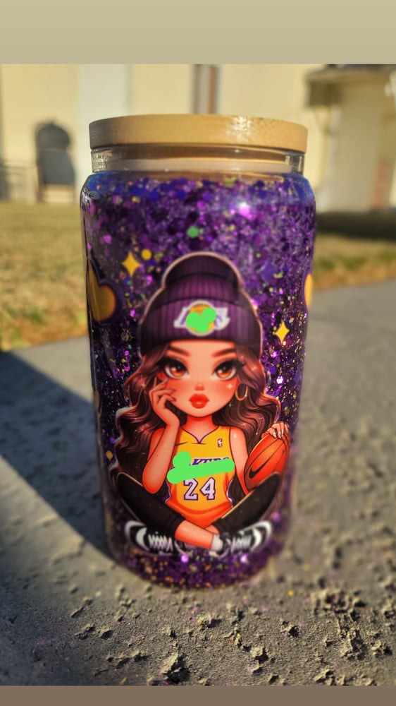 Image of Basketball 16oz glass
