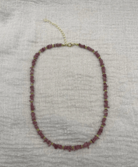 Image 3 of Pink Tourmaline Crystal Gemstone Necklace