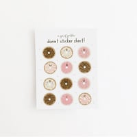 Donut Sticker Sheet (A Jar of Pickles)