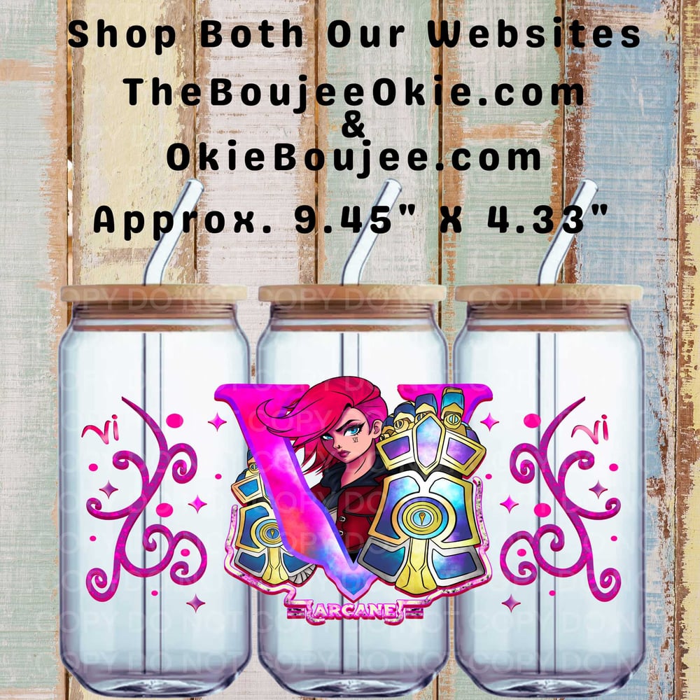 Image of Anime Girl Arcane Double Sided Uv Dtf Wrap W0959