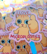 [3" Sticker] Microplastics Cat Sticker