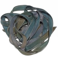Image 1 of 1PC. CONGO 42" Hand Dyed Finished Edge Silk Wrist Wrap Bracelet/Jewelry/Craft Ribbons