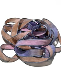 Image 5 of 1PC. CAROUSEL 42" Hand Dyed Finished Edge Silk Wrist Wrap Bracelet/Jewelry/Craft Ribbons