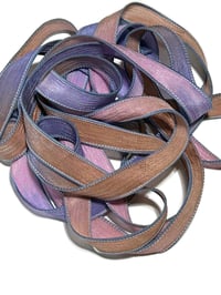 Image 7 of 1PC. CAROUSEL 42" Hand Dyed Finished Edge Silk Wrist Wrap Bracelet/Jewelry/Craft Ribbons