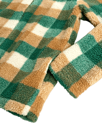 Image 2 of Né-Net Bear Ear Plaid Fleece Jacket - 3