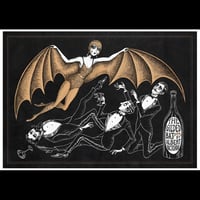 Image 2 of La Chauve-souris Doreé - A4 art print