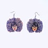 Afro Chic Wood Earrings 