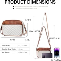 Image 2 of Quilted Crossbody Bag for Women