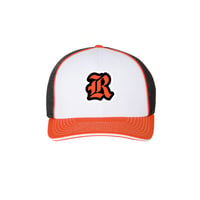 Image 1 of Richardson Fitted Hat White/Orange/Black