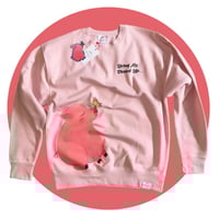 "Living My Blessed Life" Pink Crewneck