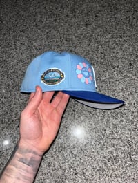 Image 3 of TRI TONE BLUE LA DODGERS CUSTOM FITTED CAP