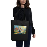 Eco-Friendly Charm: Organic Tote Bag with Pet-Themed Digital Art