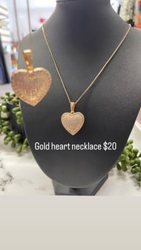 Image 2 of Gold Heart necklace 