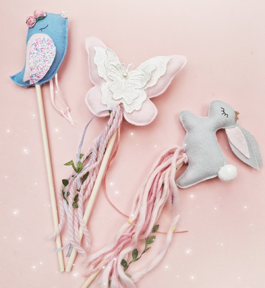 Image of Magical Woodland Animal Wands. Please make your selection. Limited Edition.