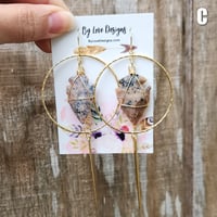 Image 4 of Edgy Arrowhead Hoop Earrings | Dagger and Hoop Arrowhead Earrings