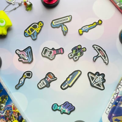 Image of Splatoon Neon Sign Weapon Badges