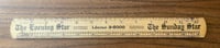 Image 1 of Very Vintage Wooden Newspaper Advertising Ruler