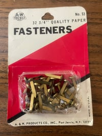 Vintage Brass Paper Fasteners