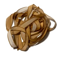 Image 3 of 1PC. CARAMEL LATTE 42" Hand Dyed Finished Edge Silk Wrist Wrap Bracelet/Jewelry/Craft Ribbons