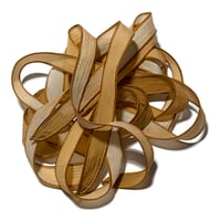 Image 4 of 1PC. CARAMEL LATTE 42" Hand Dyed Finished Edge Silk Wrist Wrap Bracelet/Jewelry/Craft Ribbons