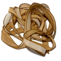 Image 7 of 1PC. CARAMEL LATTE 42" Hand Dyed Finished Edge Silk Wrist Wrap Bracelet/Jewelry/Craft Ribbons
