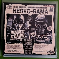 Image 2 of DEADBEAT AT DAWN / CHUPASKABRA - "BLOOD RED" 7 INCH VINYL