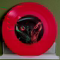 Image 5 of DEADBEAT AT DAWN / CHUPASKABRA - "BLOOD RED" 7 INCH VINYL