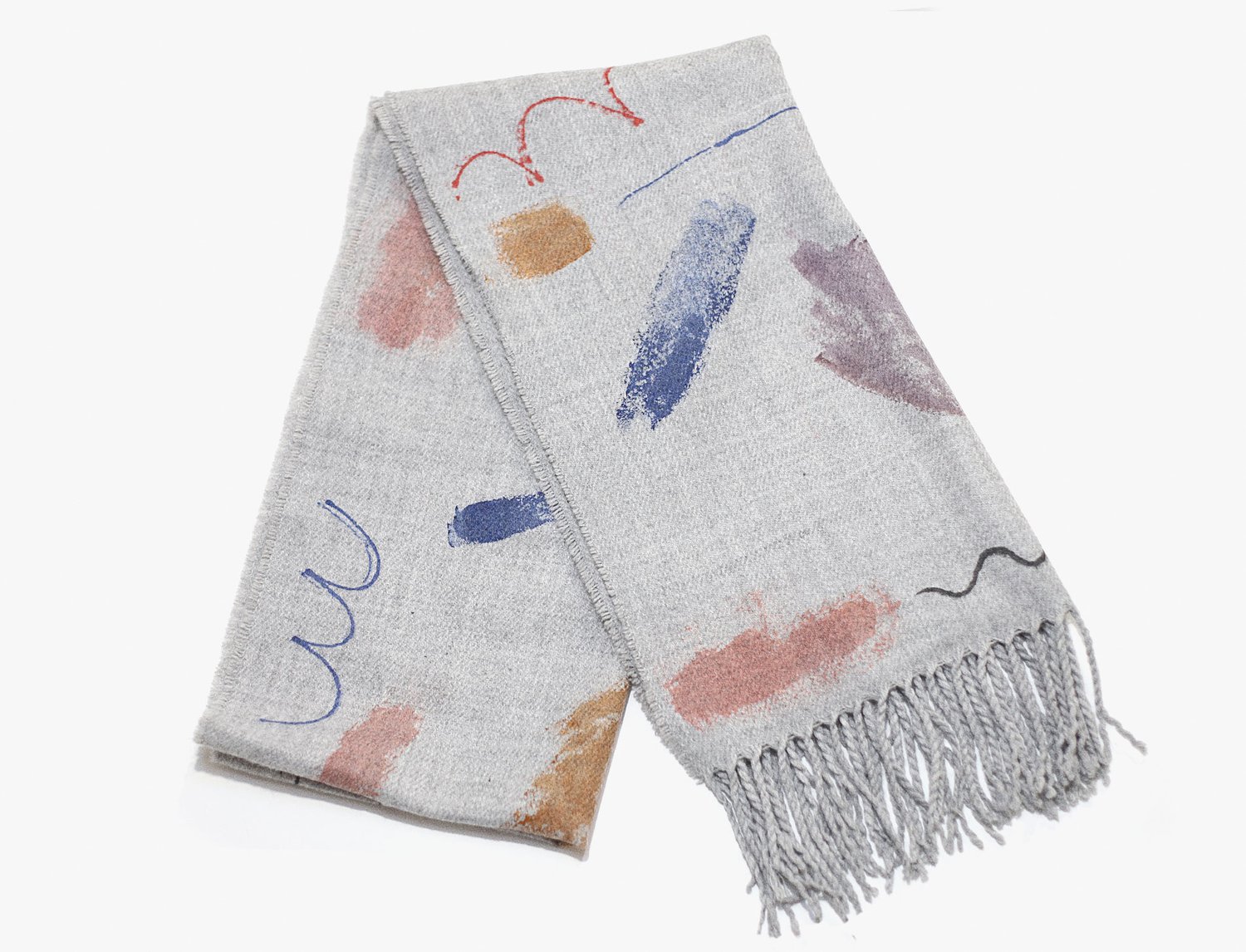 Image of PAINTED GREY SCARF