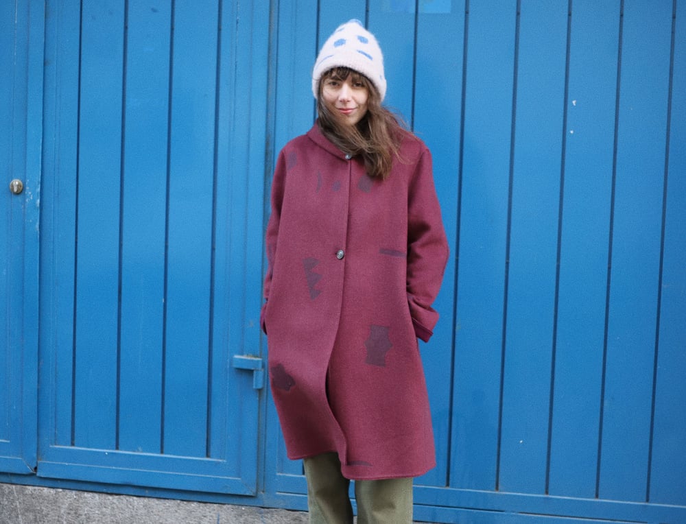 Image of BURGUNDY WOOL COAT 6̶2̶9̶0̶ Kč